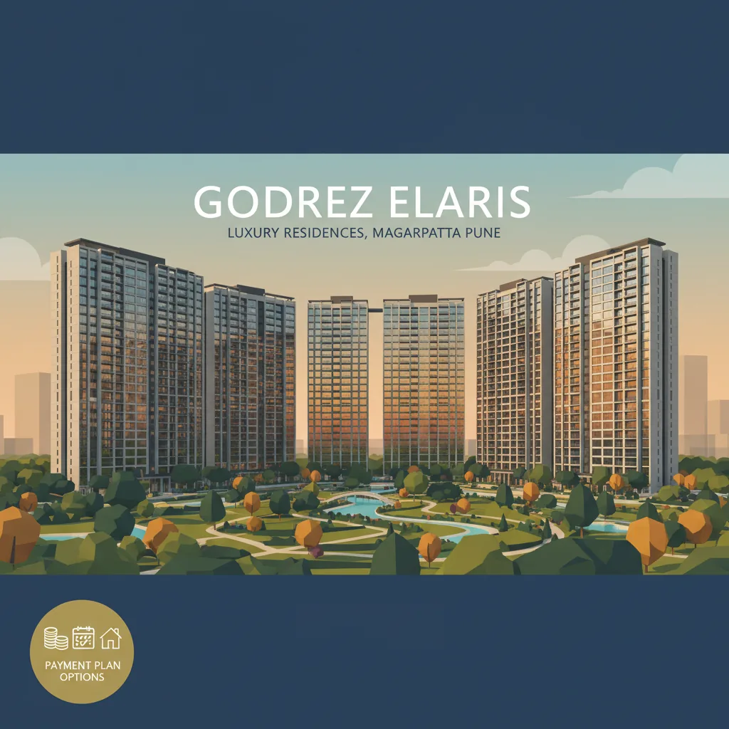 Godrej Elaris luxury residential towers in Magarpatta Pune with payment plan details