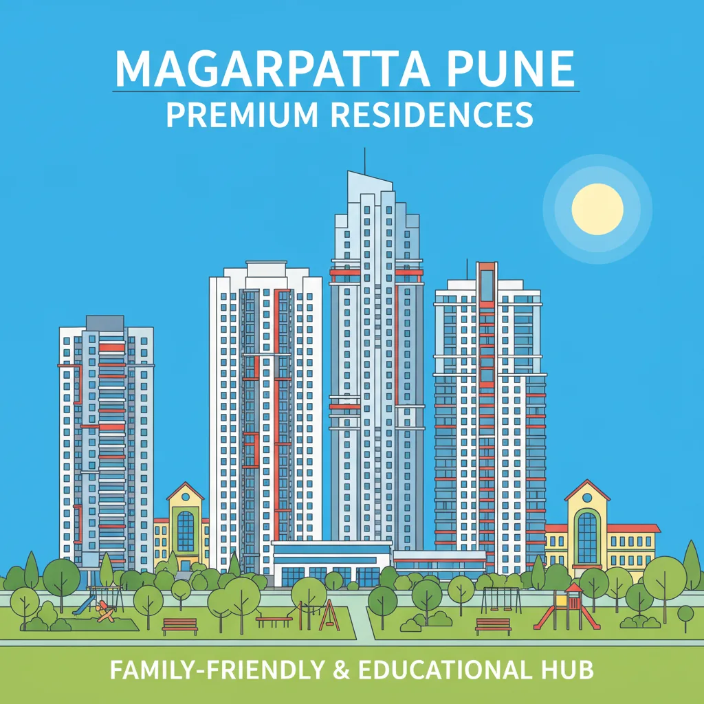 Schools Near Godrej Elaris - Modern residential towers with schools in Magarpatta Pune
