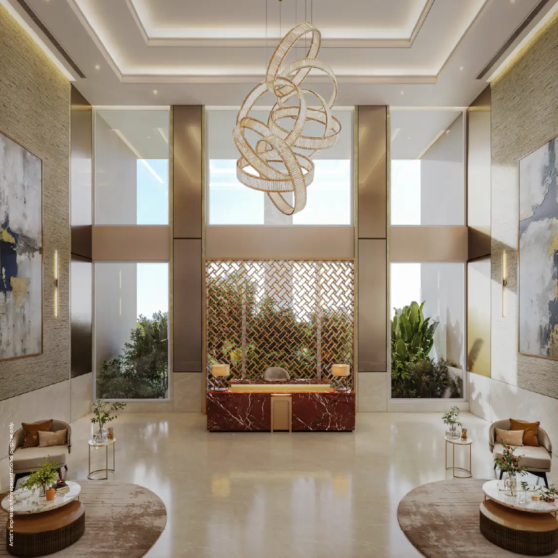 Godrej Elaris Lobby - Lobby Area