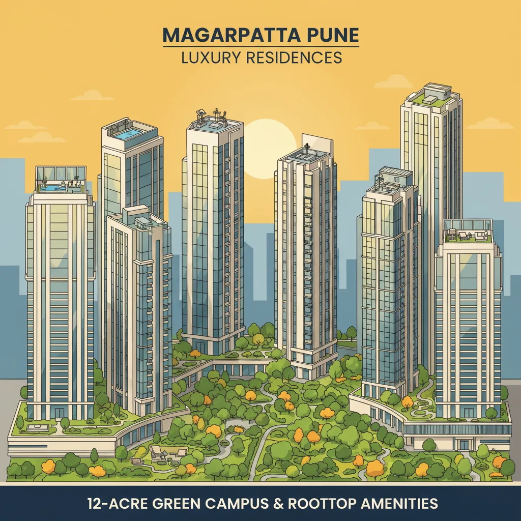 Godrej Elaris Launch Price - Modern luxury residential high-rise towers in Magarpatta Pune