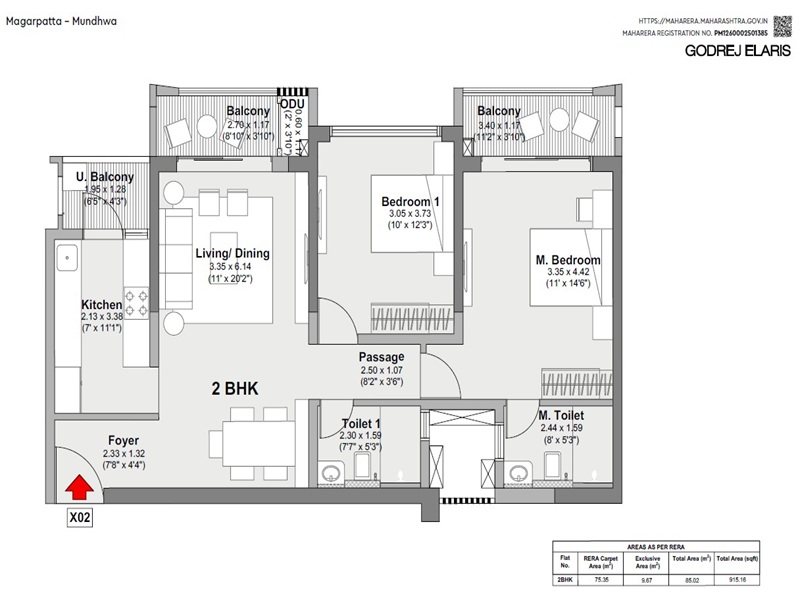 Godrej Elaris Floor Plan