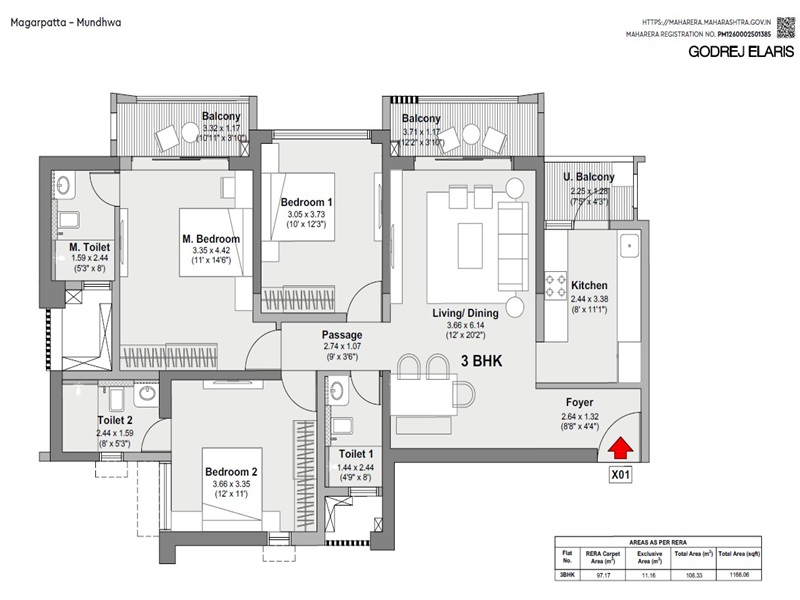 Godrej Elaris Floor Plan